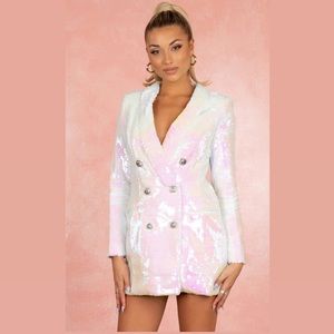 Sequin Blazer dress (no label) size mesium